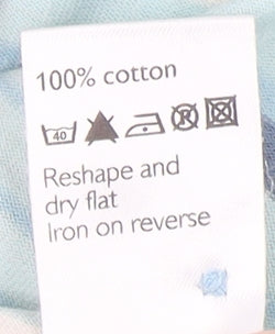 Guise Men's Blue Striped Medium Polo Shirt