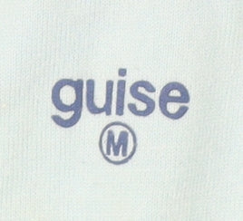 Guise Men's Blue Striped Medium Polo Shirt