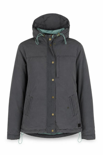 Fat Face Women's Grey Jacket Size 10 Hooded Vintage