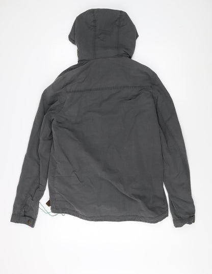 Fat Face Women's Grey Jacket Size 10 Hooded Vintage