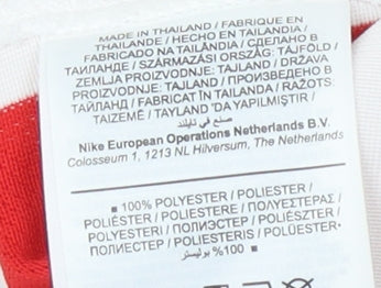 Nike Women's Red/White Striped Football Jersey S