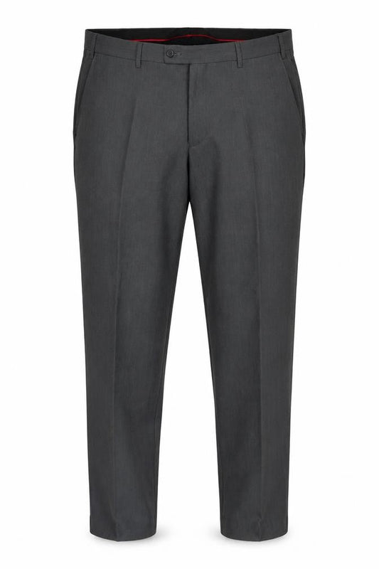 Mens UK Size 38 Bossi Regular Fit Business Formal Grey Trousers