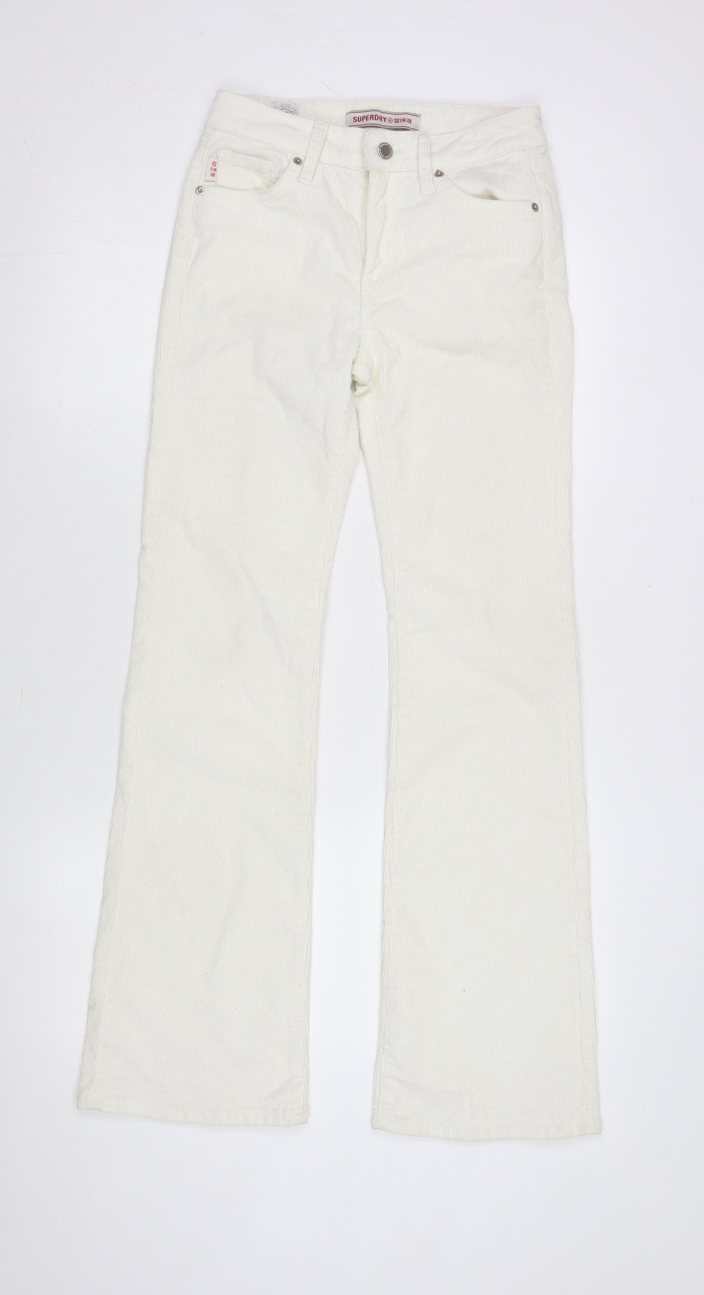 Womens UK Size 26 in Superdry   White Trousers