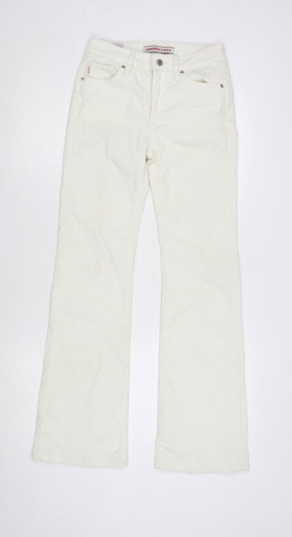 Womens UK Size 26 in Superdry   White Trousers
