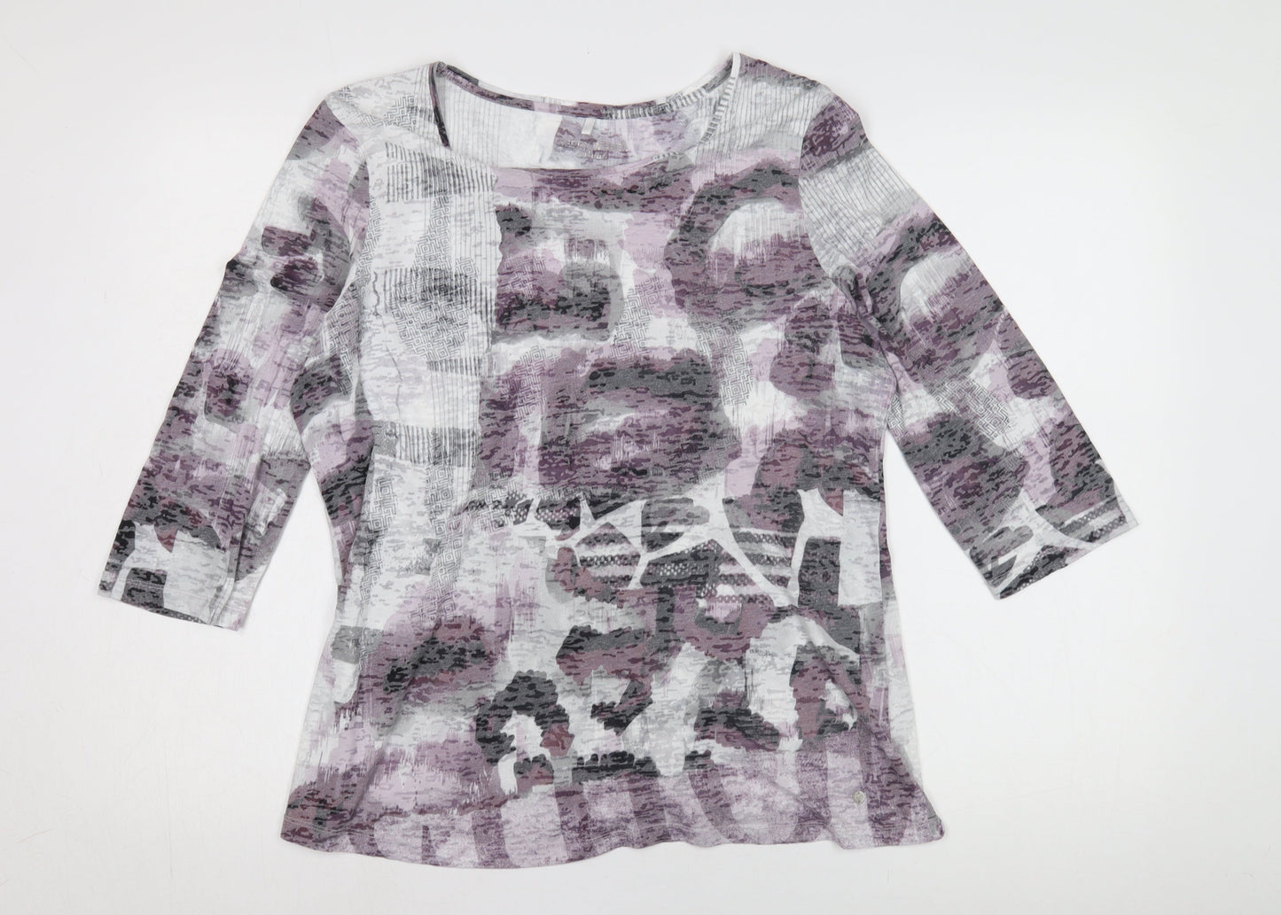 Womens UK Size 14 Unknown Multicoloured Basic T-Shirt