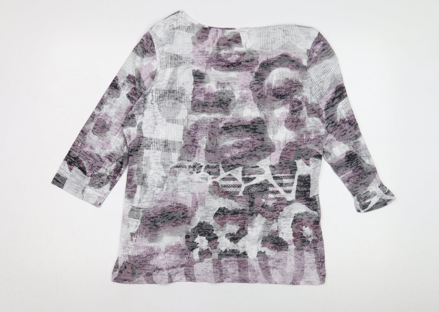 Womens UK Size 14 Unknown Multicoloured Basic T-Shirt