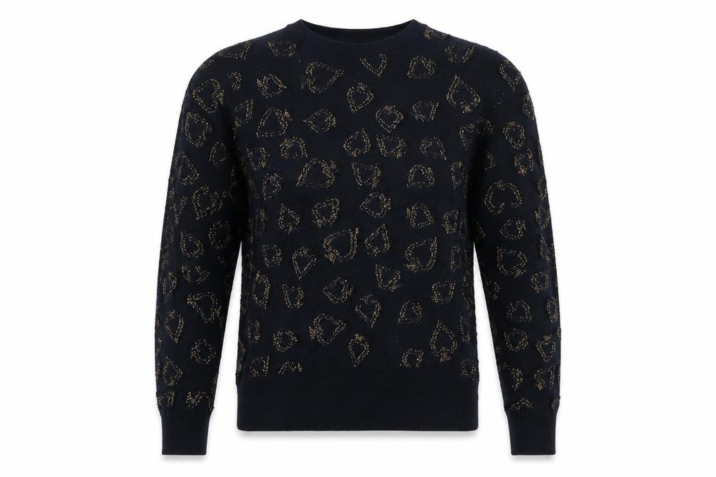 Women’s Black XS Animal Print Pullover Jumper