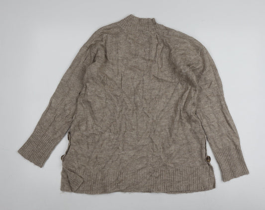 Womens UK Size S JoJo Maman Bébé Beige Pullover Jumper