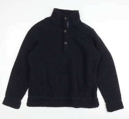 Craghoppers Men's Black Wool Henley Jumper, M for Hiking
