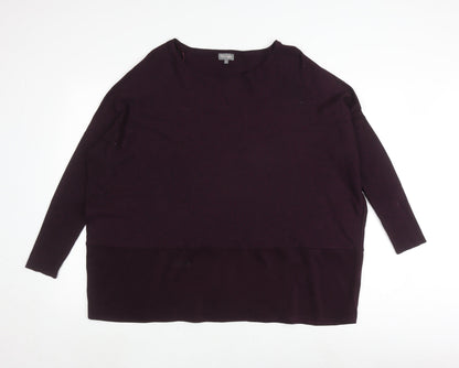 Womens UK Size M Phase Eight Purple Pullover Jumper