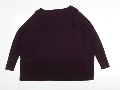 Womens UK Size M Phase Eight Purple Pullover Jumper