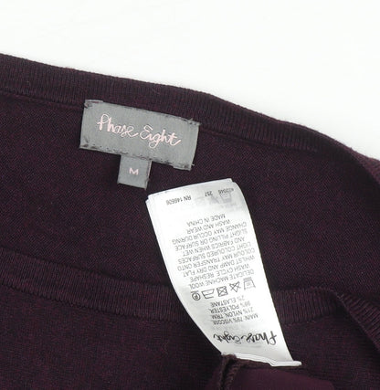 Womens UK Size M Phase Eight Purple Pullover Jumper