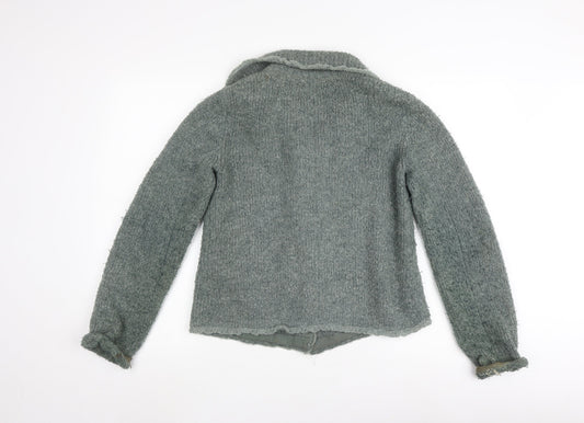 Jigsaw Women's Grey Cardigan, Size S, Button Accent