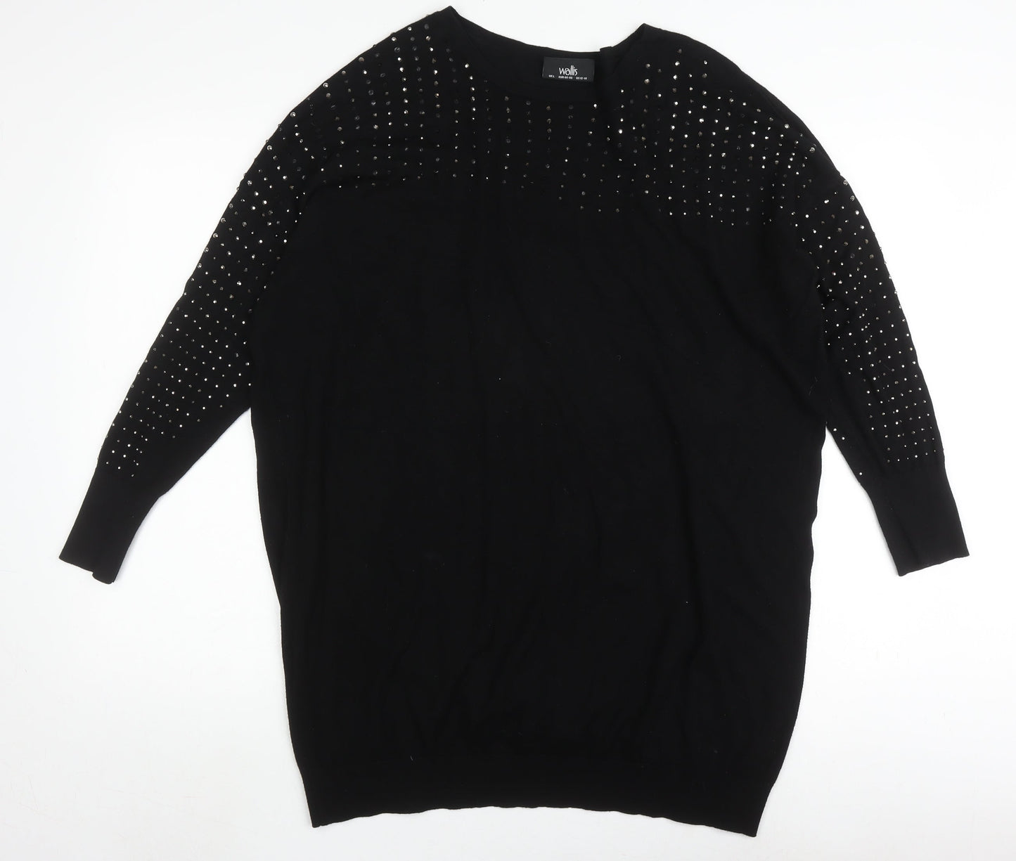Womens UK Size L Wallis Black Pullover Jumper