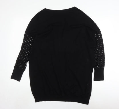 Womens UK Size L Wallis Black Pullover Jumper