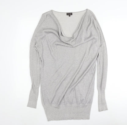 Womens UK Size 12 Phase Eight Silver Pullover Jumper