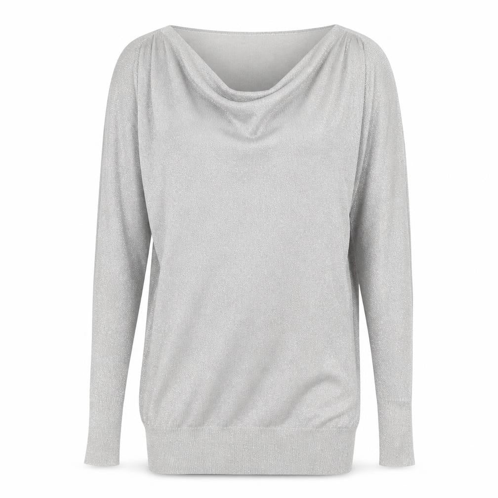 Womens UK Size 12 Phase Eight Silver Pullover Jumper