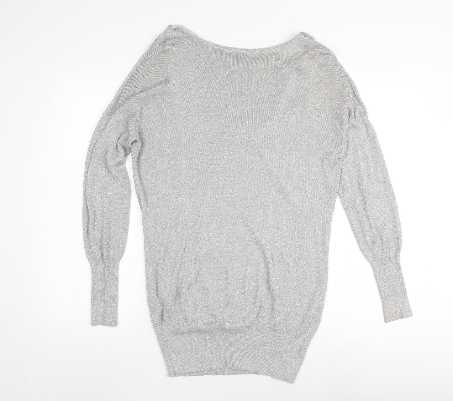 Womens UK Size 12 Phase Eight Silver Pullover Jumper