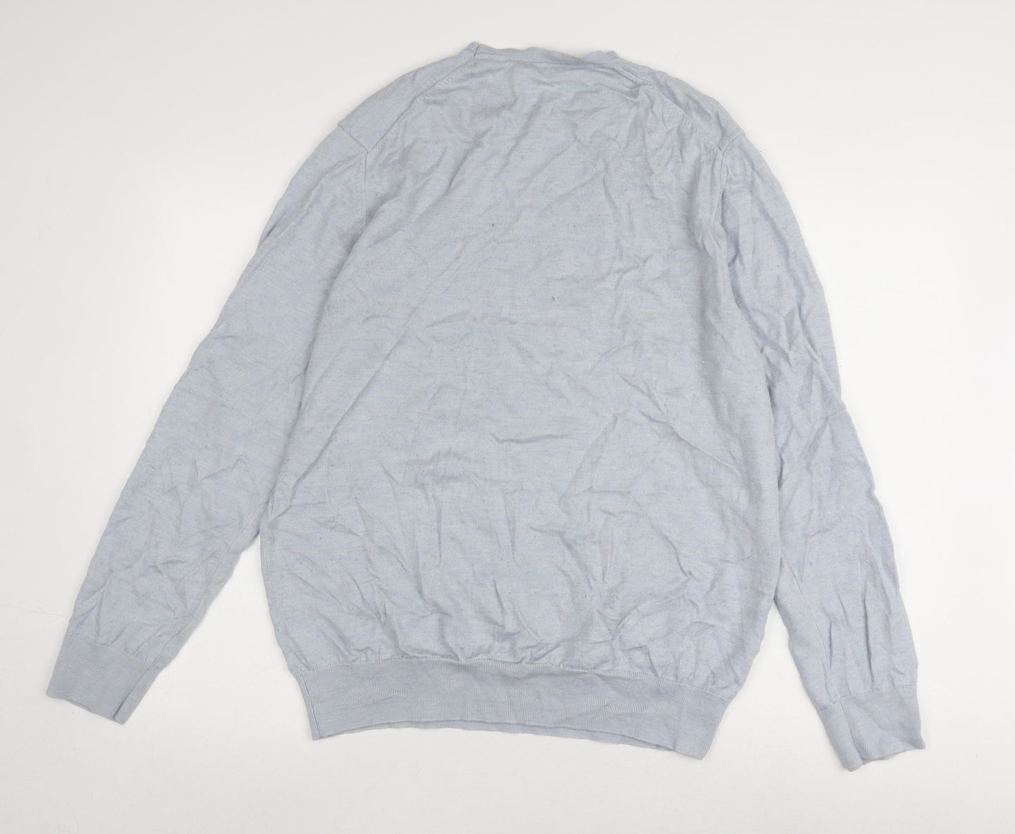 Charles Tyrwhitt Men's Grey Wool Pullover Jumper XL