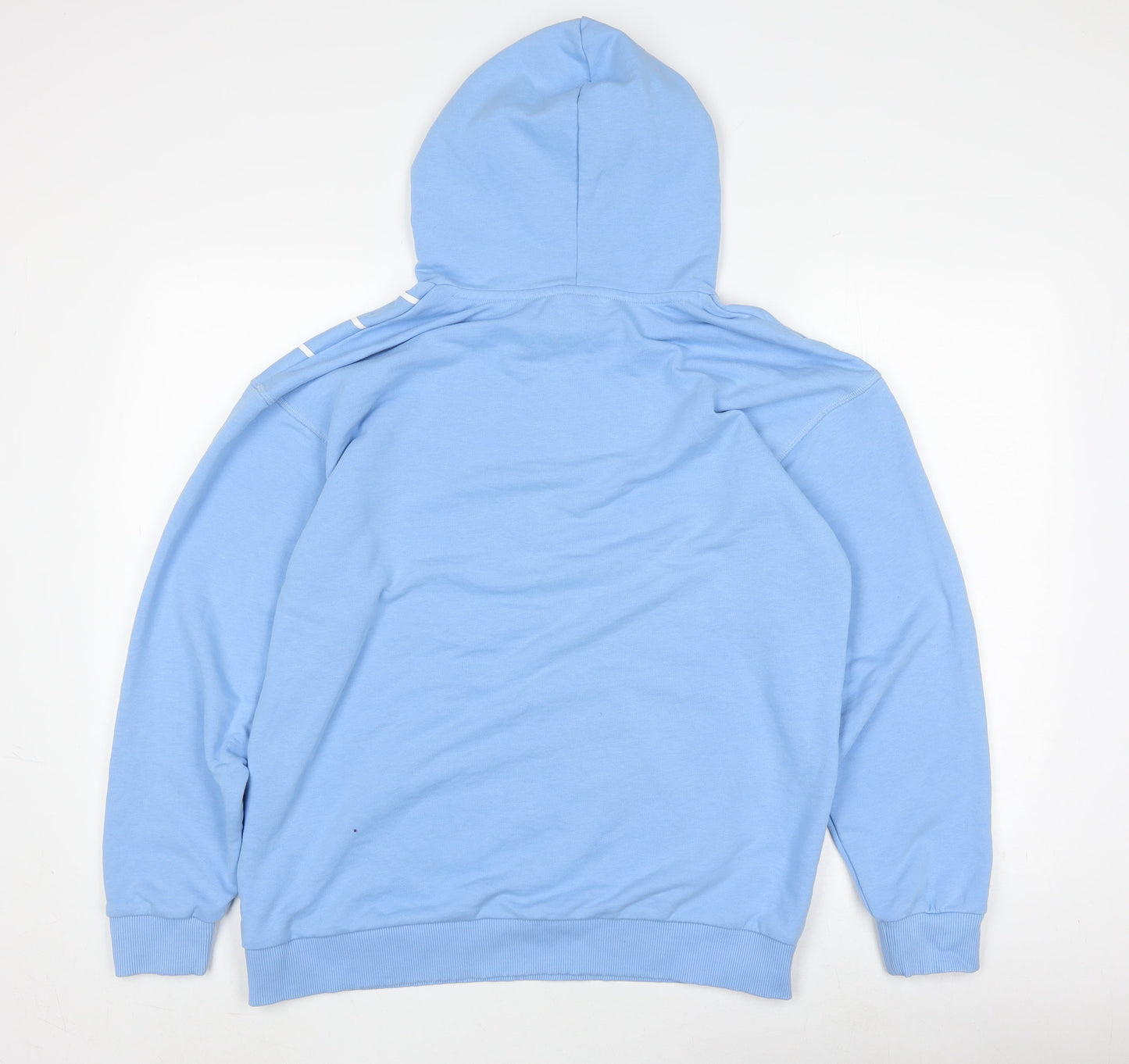 Mens UK Size M PUMA Blue Pullover Hoodie