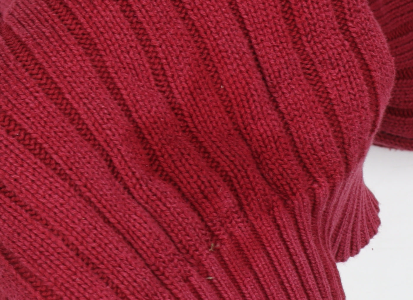 Rochas Men's Red Cable-Knit Pullover - M