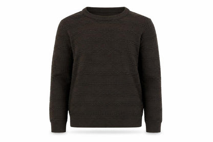 Warehouse Girls Brown Knit Crew Neck Pullover Jumper Size 8