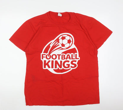 Mens UK Size L Gildan Red  T-Shirt