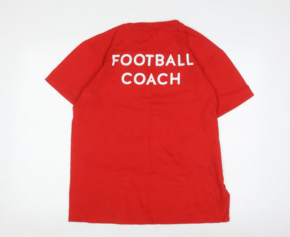 Mens UK Size L Gildan Red  T-Shirt