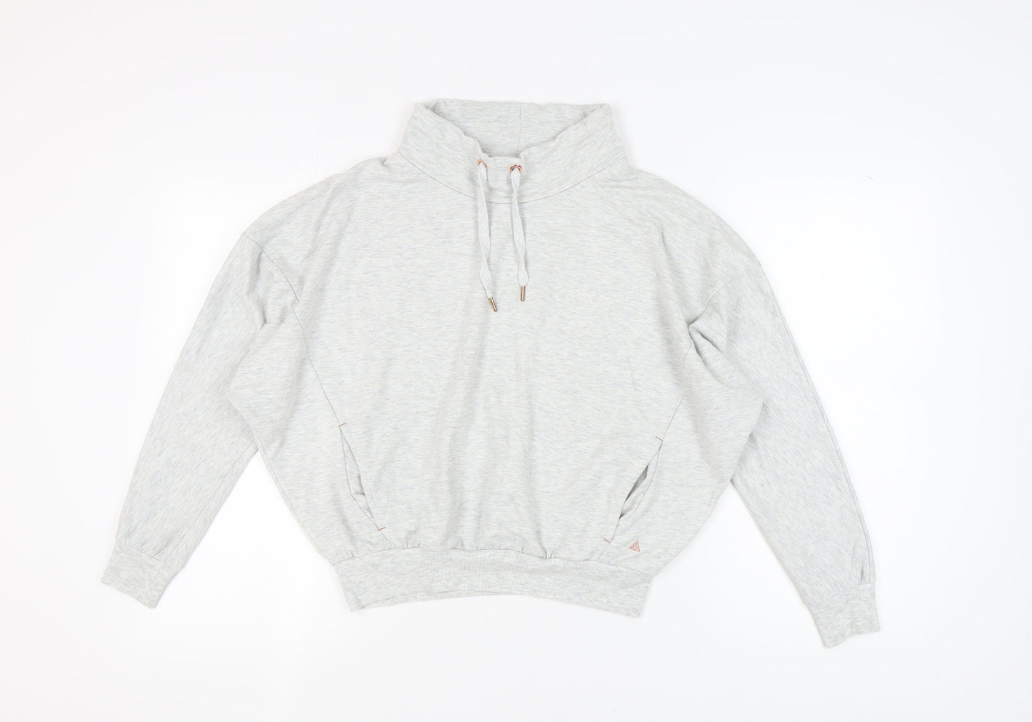 Womens UK Size 8 NEXT Grey 1/4 Zip Sweatshirt