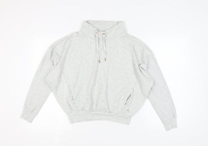 Womens UK Size 8 NEXT Grey 1/4 Zip Sweatshirt