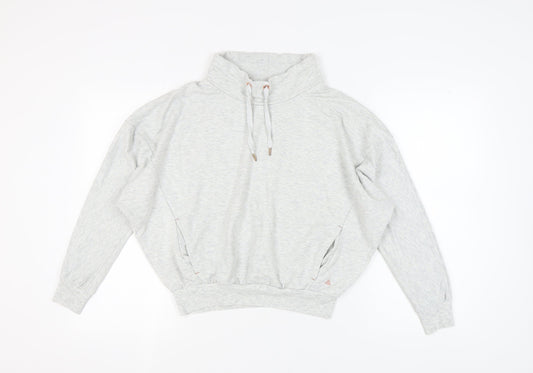 Womens UK Size 8 NEXT Grey 1/4 Zip Sweatshirt