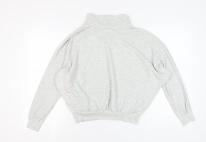 Womens UK Size 8 NEXT Grey 1/4 Zip Sweatshirt