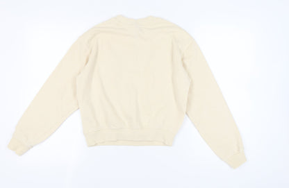 H&M Women's Beige Pullover Sweatshirt, Size S