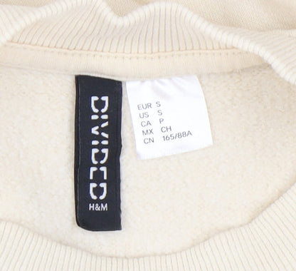 H&M Women's Beige Pullover Sweatshirt, Size S