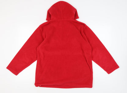 Fabrizio Red Unisex Hoodie M Pullover Casual Winter