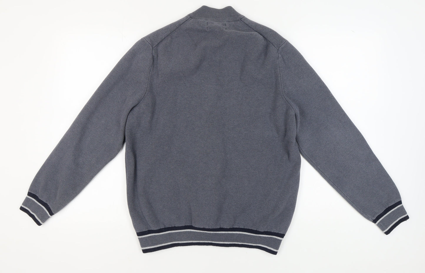 Marks and Spencer Men's XL Grey Full Zip Jumper