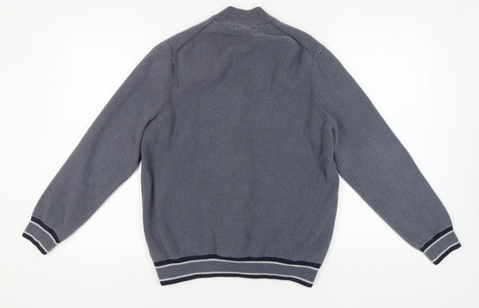 Marks and Spencer Men's XL Grey Full Zip Jumper