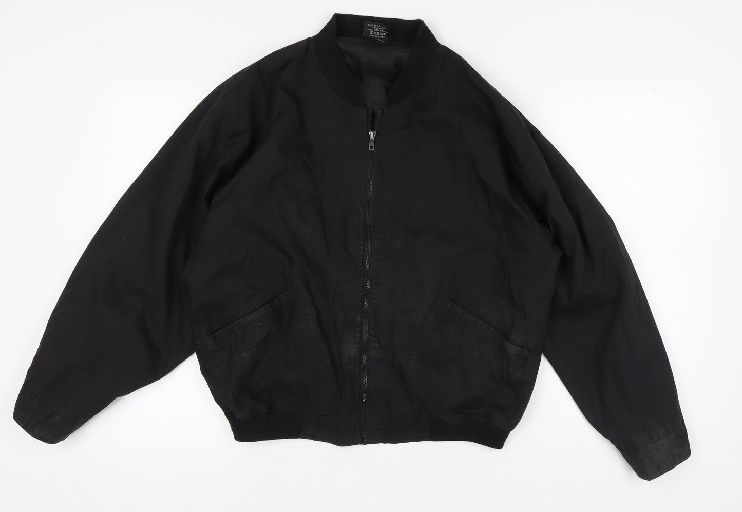 Mens UK Size M Mountain Pass Black Bomber Jacket