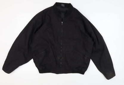 Mens UK Size M Mountain Pass Black Bomber Jacket