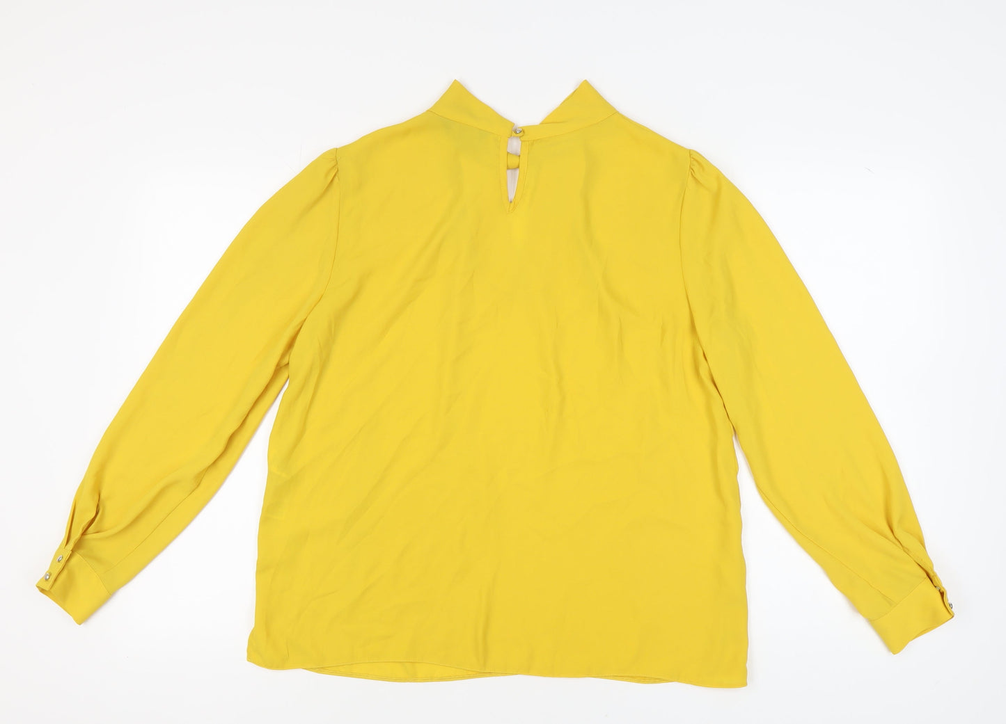 Womens UK Size 18 Dorothy Perkins Yellow Basic Blouse