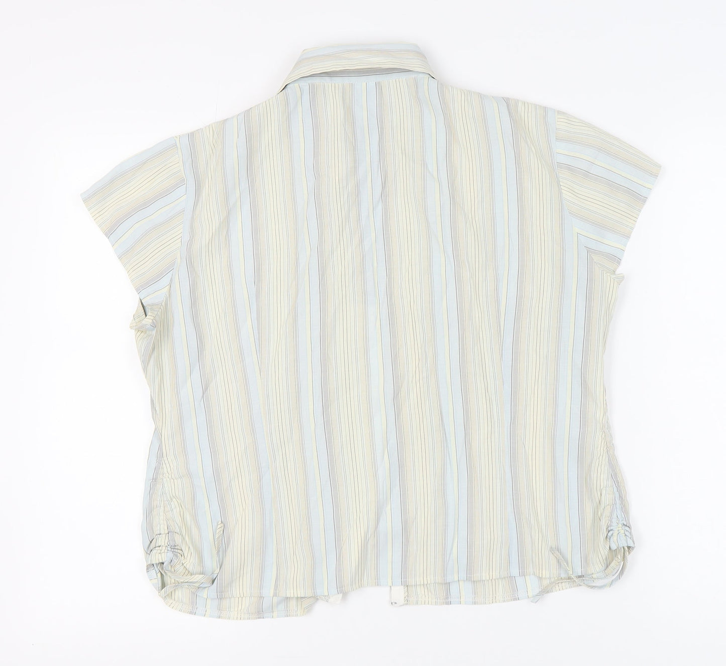 New Look Women's Multicoloured Striped Button-Up Shirt