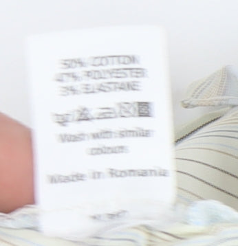 New Look Women's Multicoloured Striped Button-Up Shirt