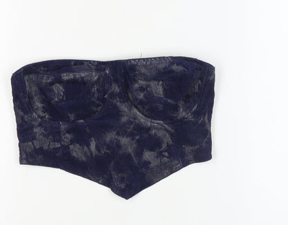 Womens UK Size 8 Missguided Blue Camisole