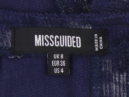 Womens UK Size 8 Missguided Blue Camisole