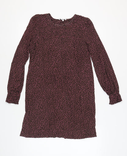 Next Women's Brown Knit Dress Long Sleeve Size 14