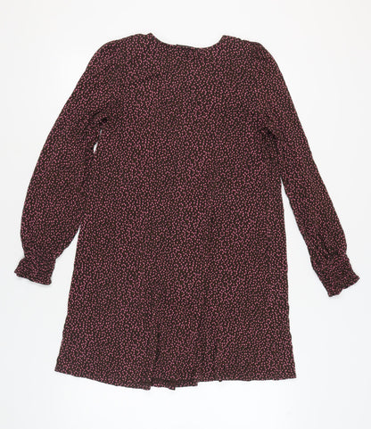 Next Women's Brown Knit Dress Long Sleeve Size 14