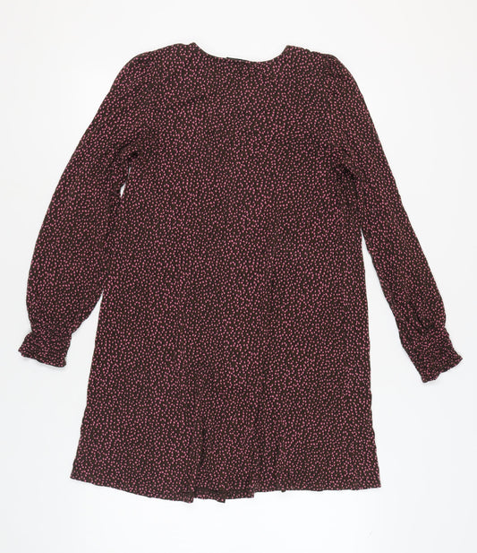 Next Women's Brown Knit Dress Long Sleeve Size 14