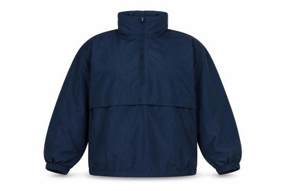 Front view of St Mark Blue Women's Windbreaker Jacket, size 12-14