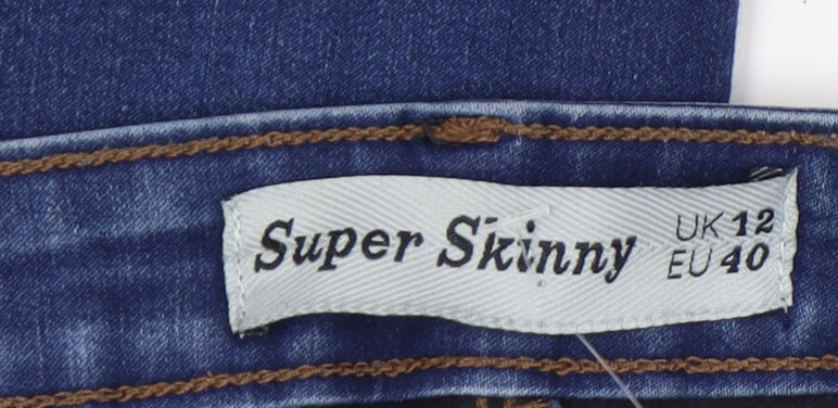 New Look Women's Blue Skinny Jeans Size 12