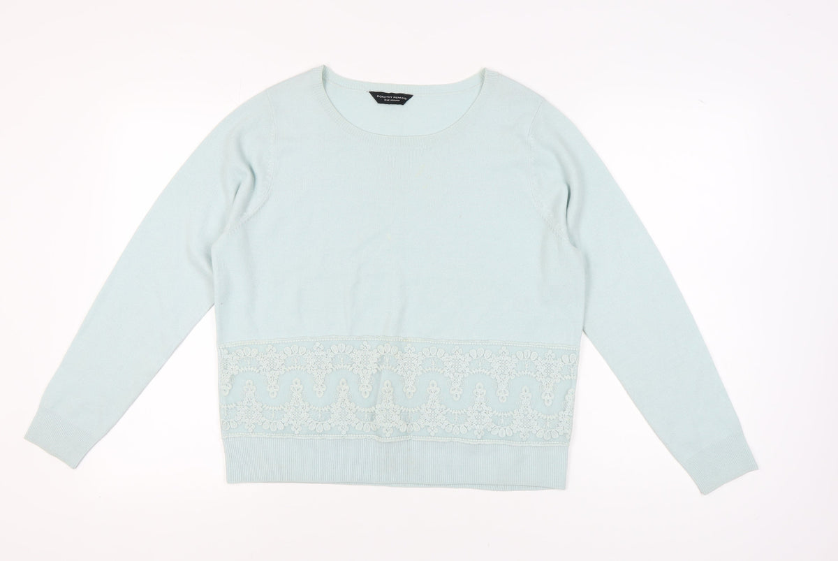 Womens UK Size 18 Dorothy Perkins Blue Pullover Jumper